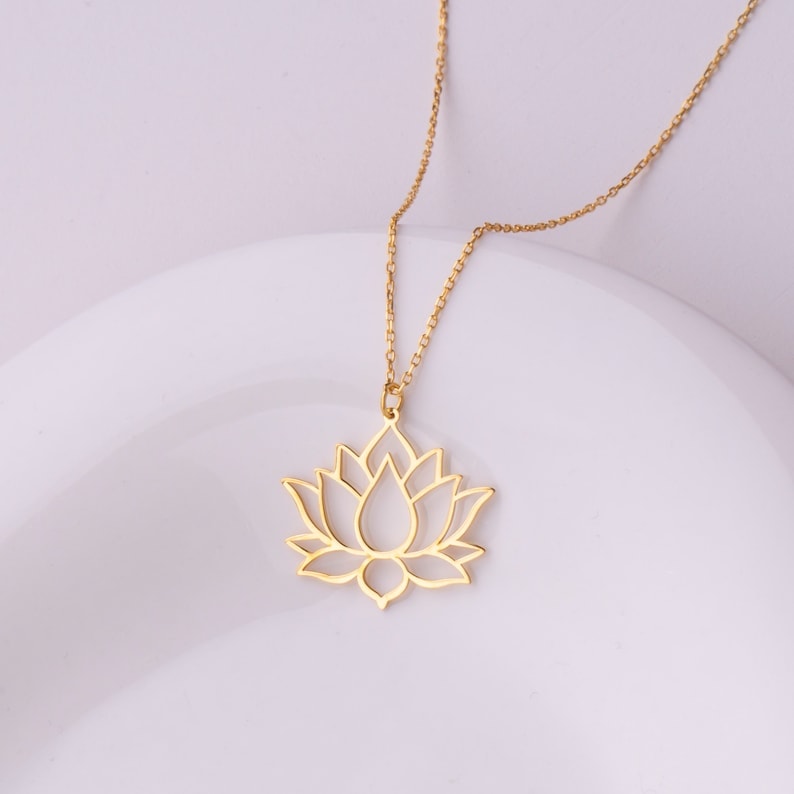lotus flower pendant