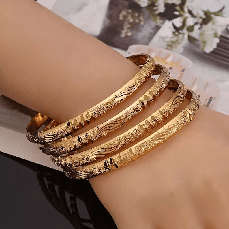 24K Gold Plated Bangles