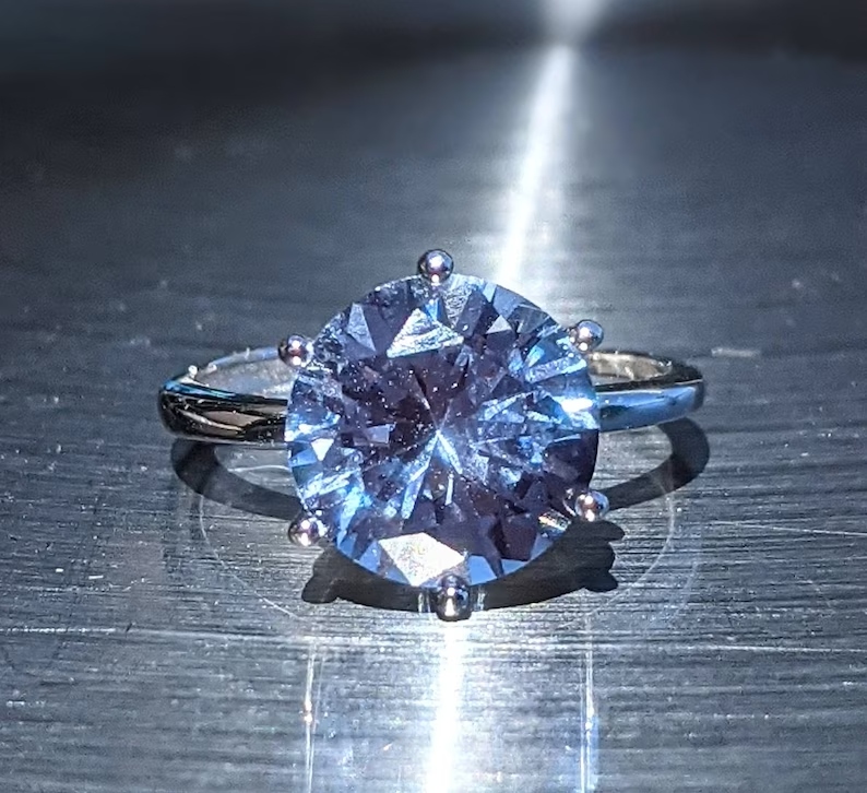 3ct Real Blue Spinel Ring