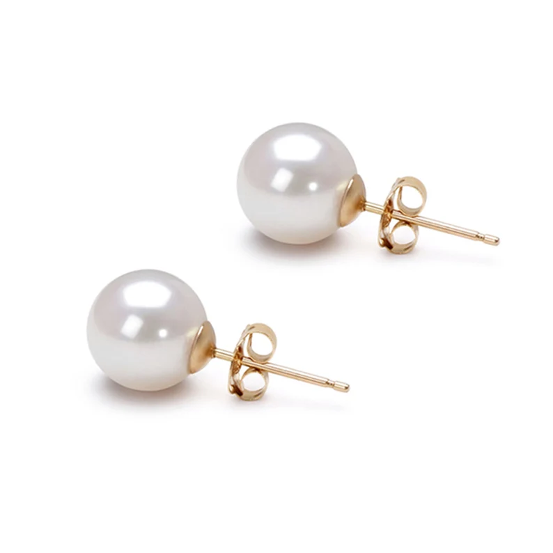 Akoya white pearl earrings