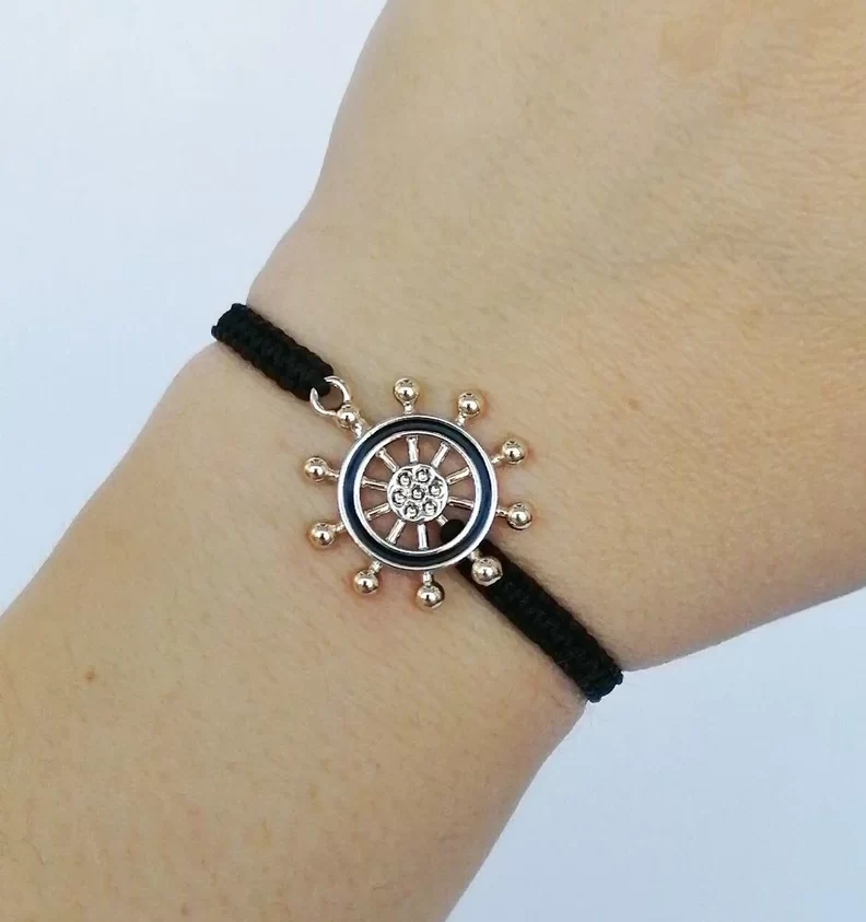 Dharma wheel bracelet