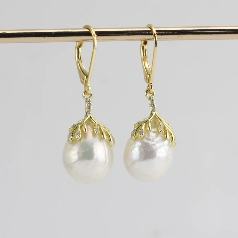 Edison baroque pearl earrings