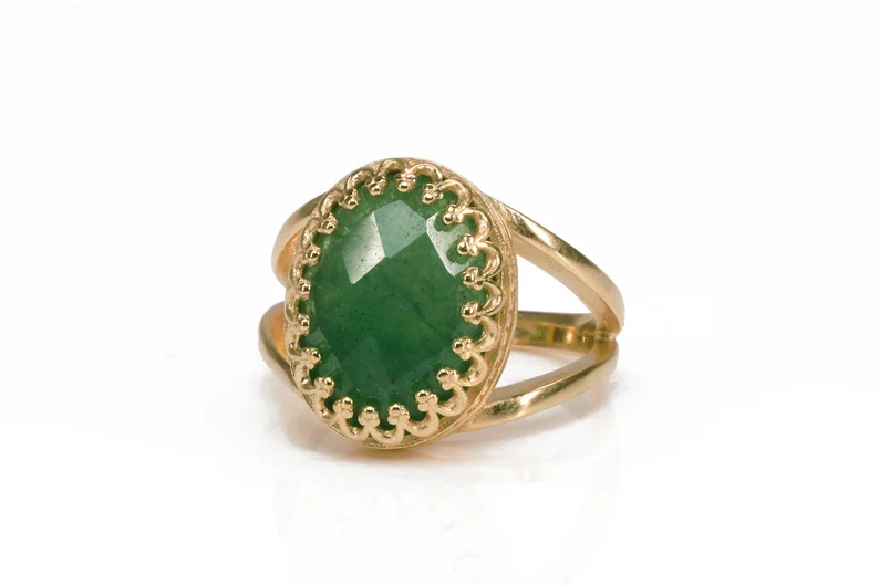 Green Aventurine Ring