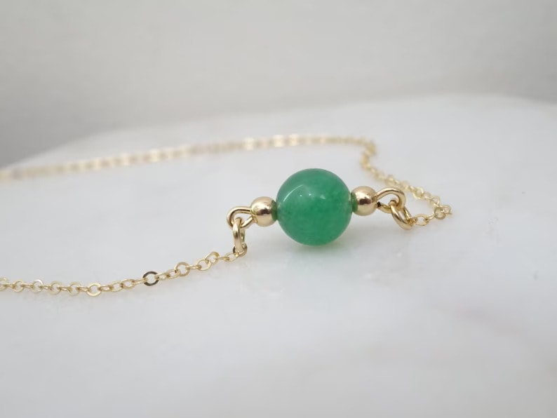 Jade choker necklace
