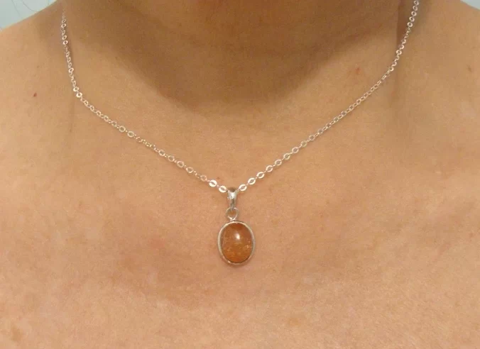 Oregon sunstone pendant