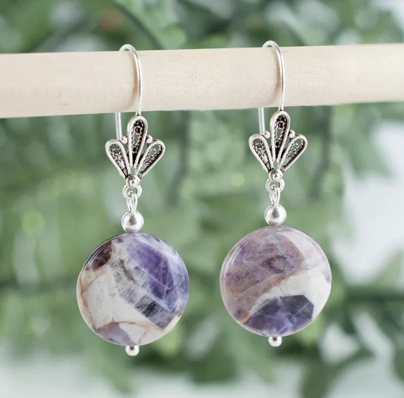 Purple Jasper earrings