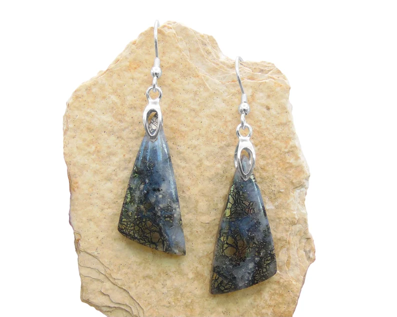 Pyrite marcasite earrings