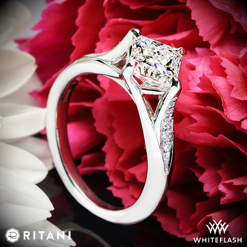Tulip Diamond Engagement Ring