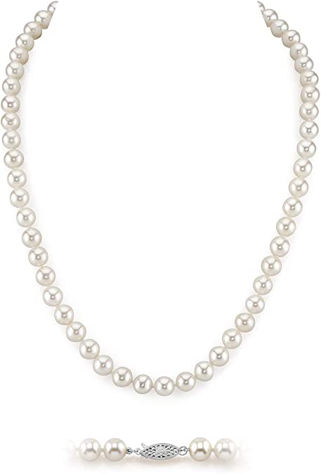 White freshwater pearls
