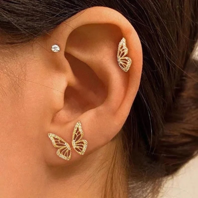 butterfly wing studs