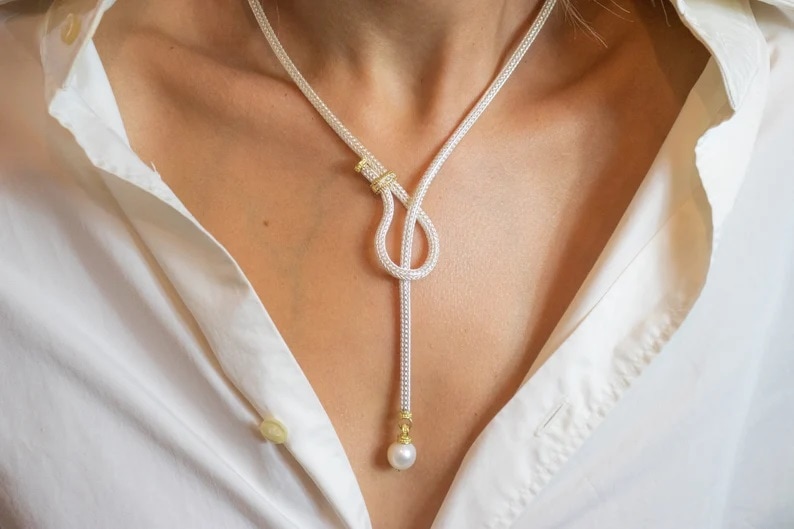 cord lariat necklace