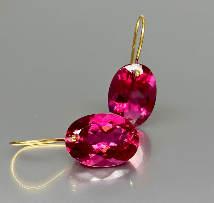 pink tourmaline earrings 