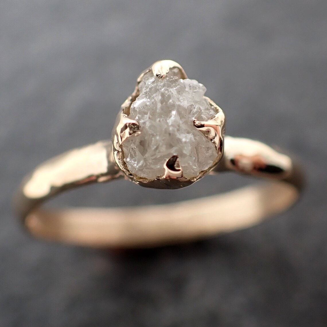 raw diamond ring