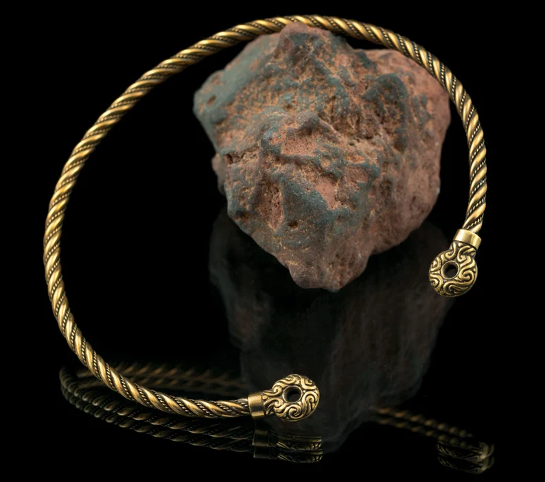 Bronze torc necklace