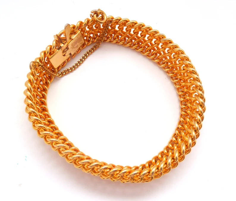 Chunky linked chain bracelet
