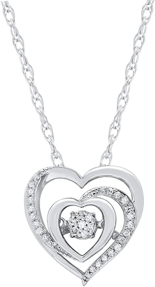 Diamond hearts necklace jewelry gift ideas for pregnant wife