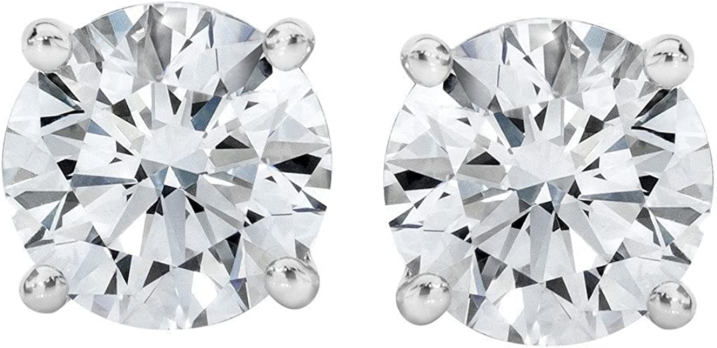 Diamond stud screwback earrings