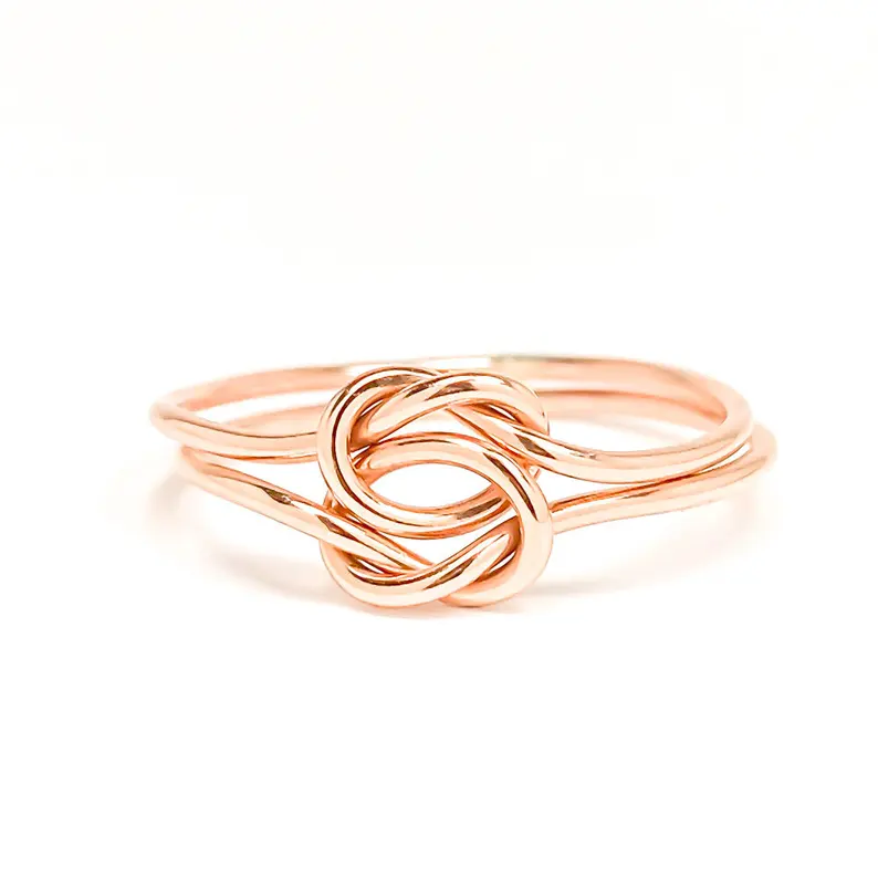 Double knot promise ring