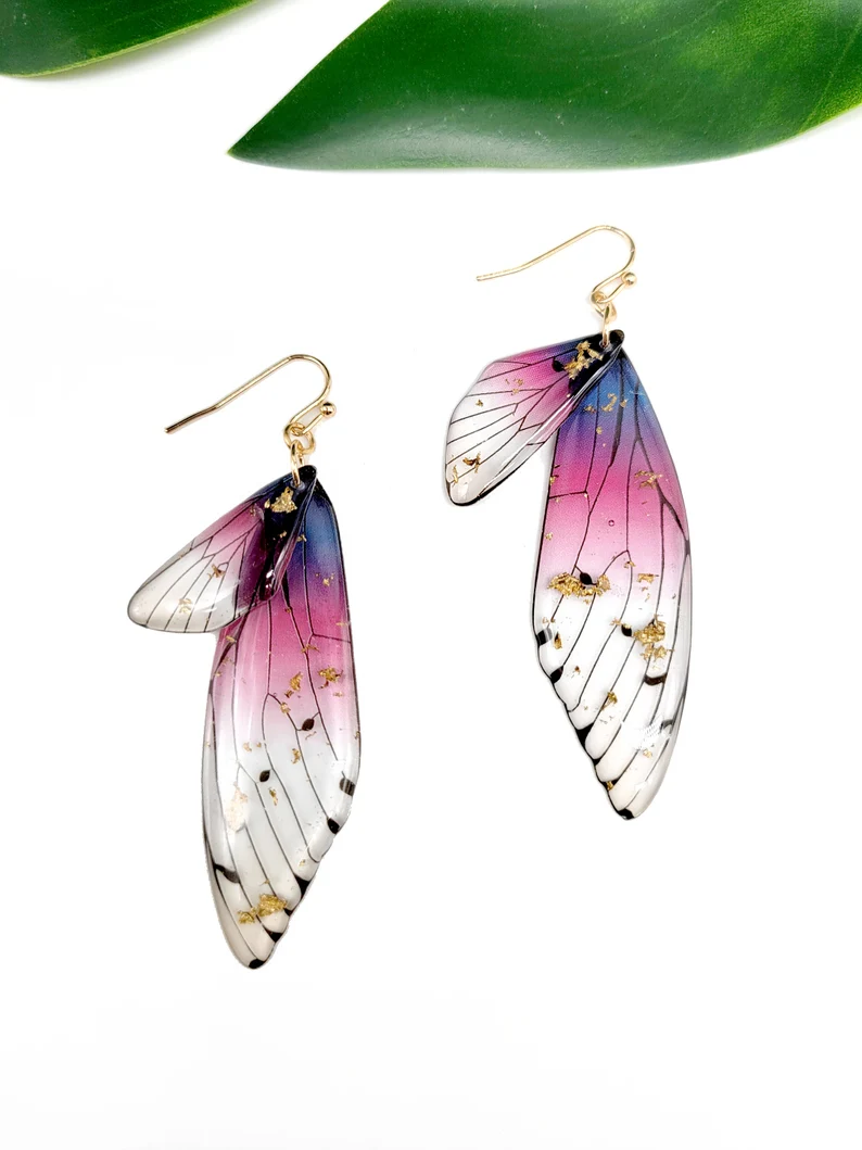 Enchanted fairy wing earrings