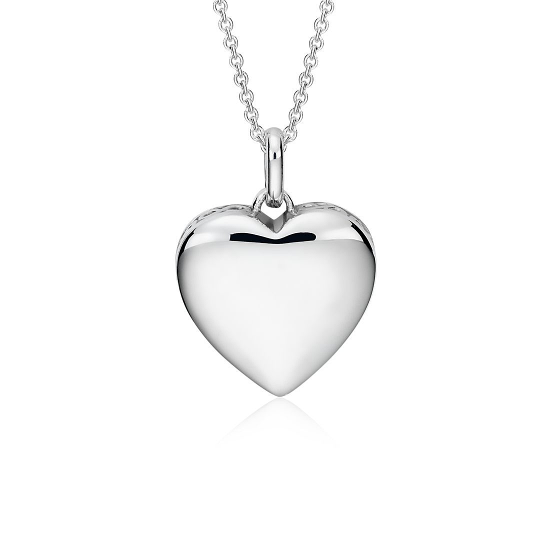 Engravable infinity heart pendant