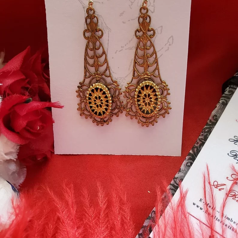Georgian pendeloque earrings