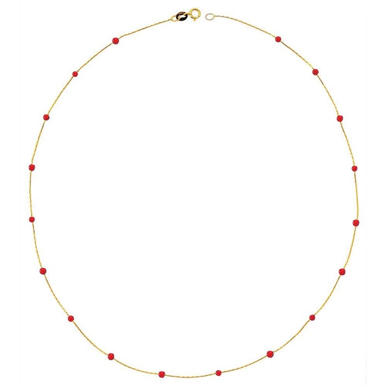 Coral Gold Necklace