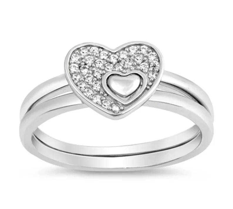 Heart puzzle ring