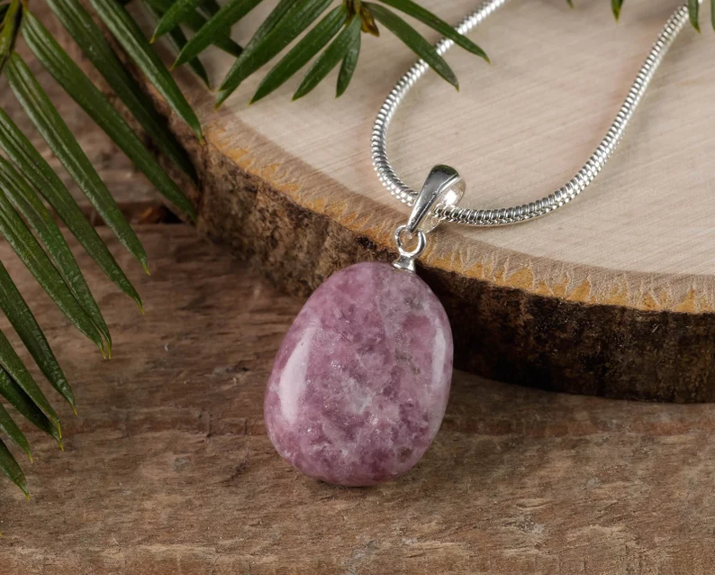 Lepidolite pendant