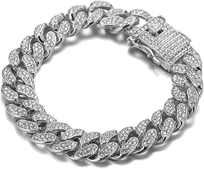 White gold men’s diamond bracelets