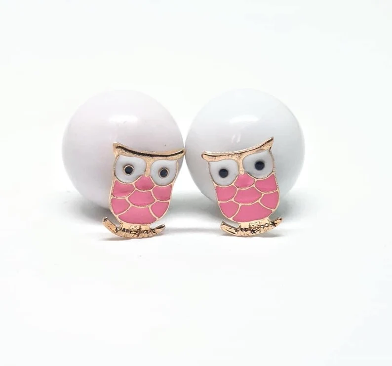 Owl Double Sided Earrings