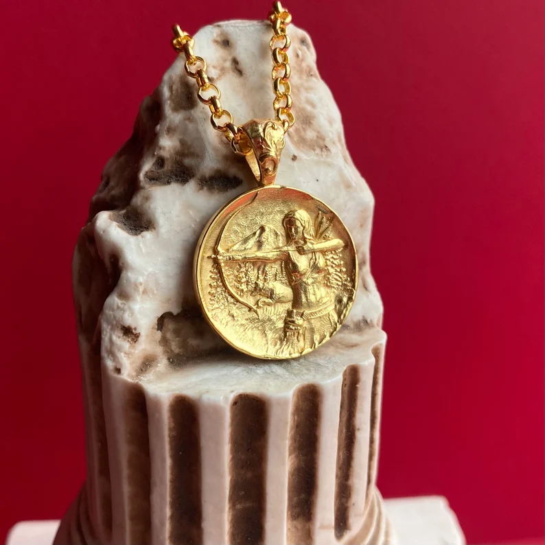 Roman goddess Diana pendant