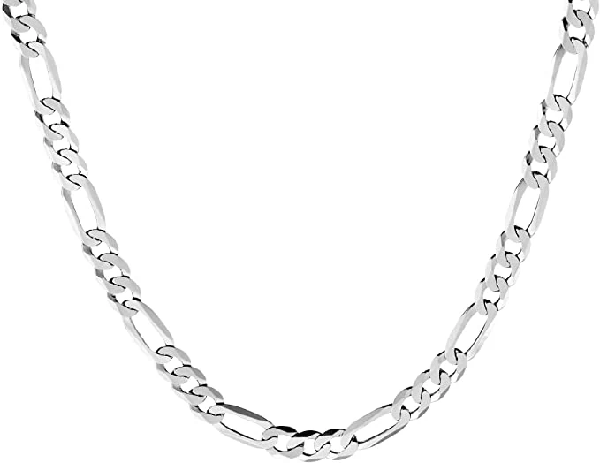 Sterling Silver Figaro Chain