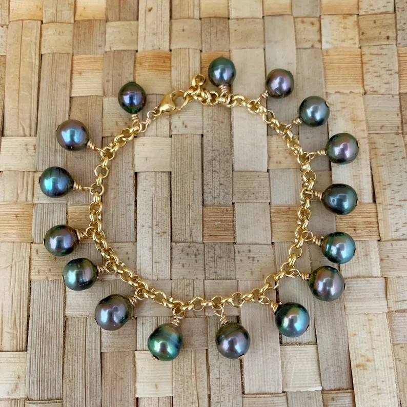 Tahitian pearl bracelet