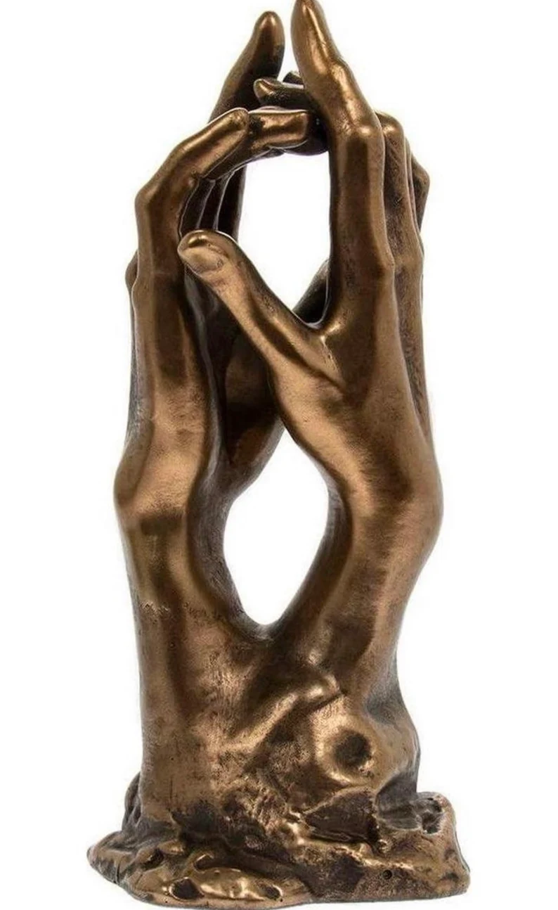 hands bronze sculptures