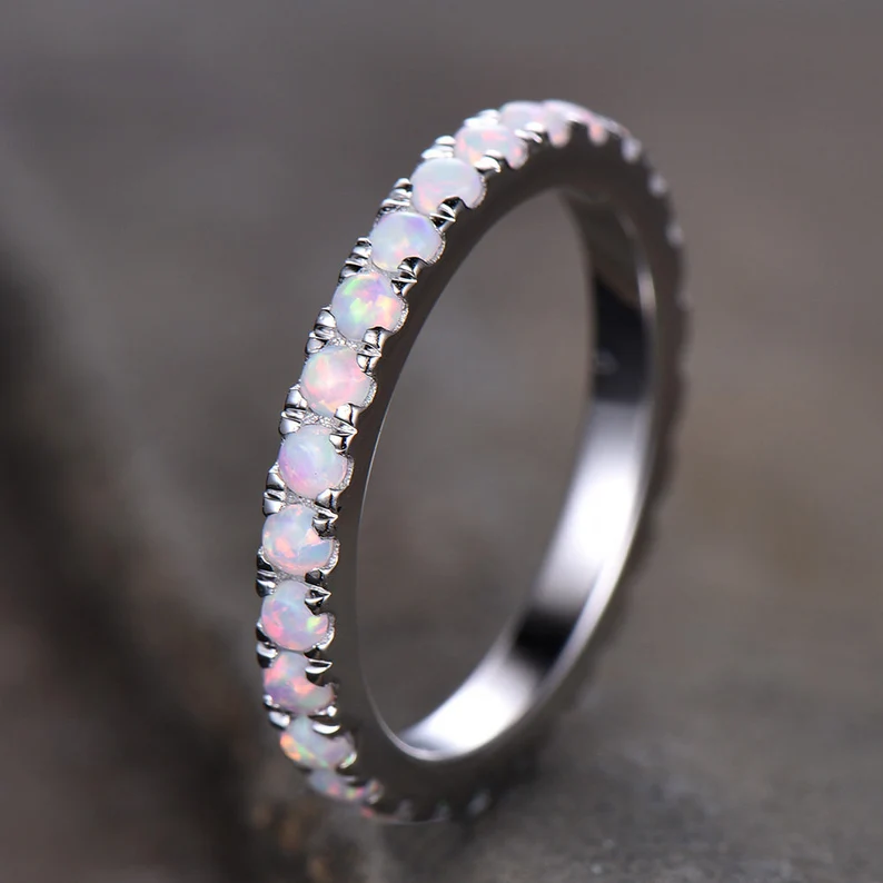 full eternity opal ring