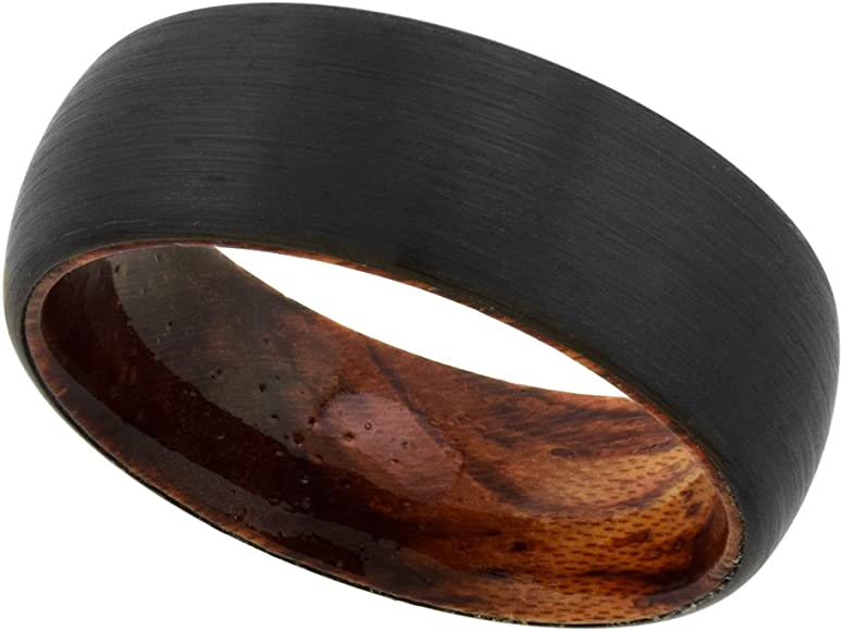 Wood and Tungsten Wedding Band
