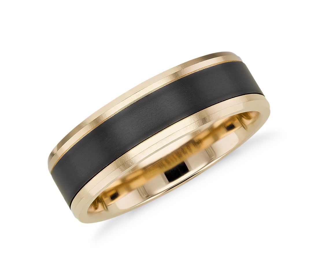 Black and Gold Wedding Ring