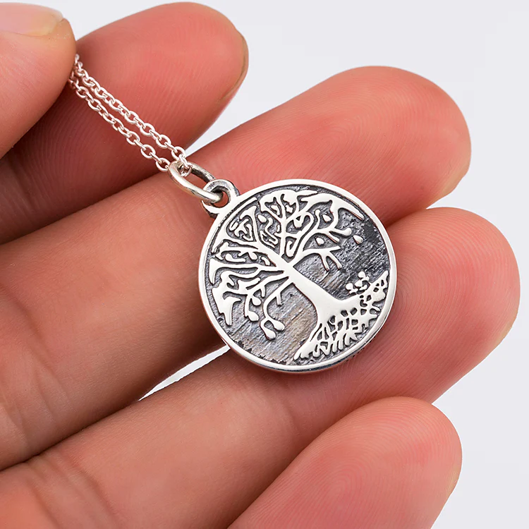 Black Onyx Sterling Silver Men's Celtic Tree of Life Necklace - ShanOre  Irish Jewlery