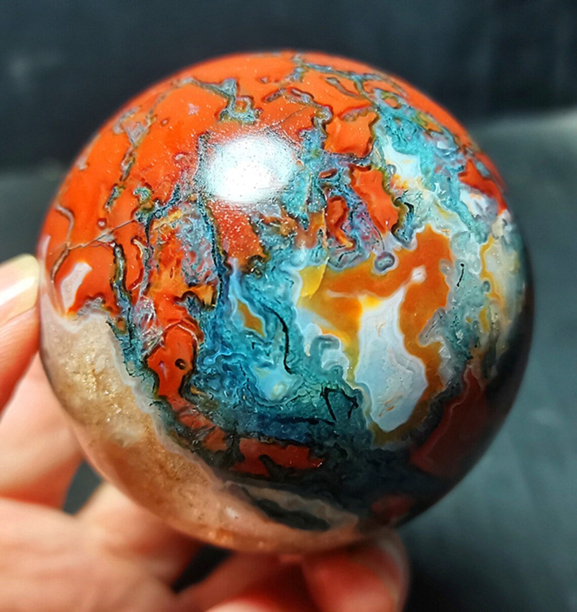 large agate sphere