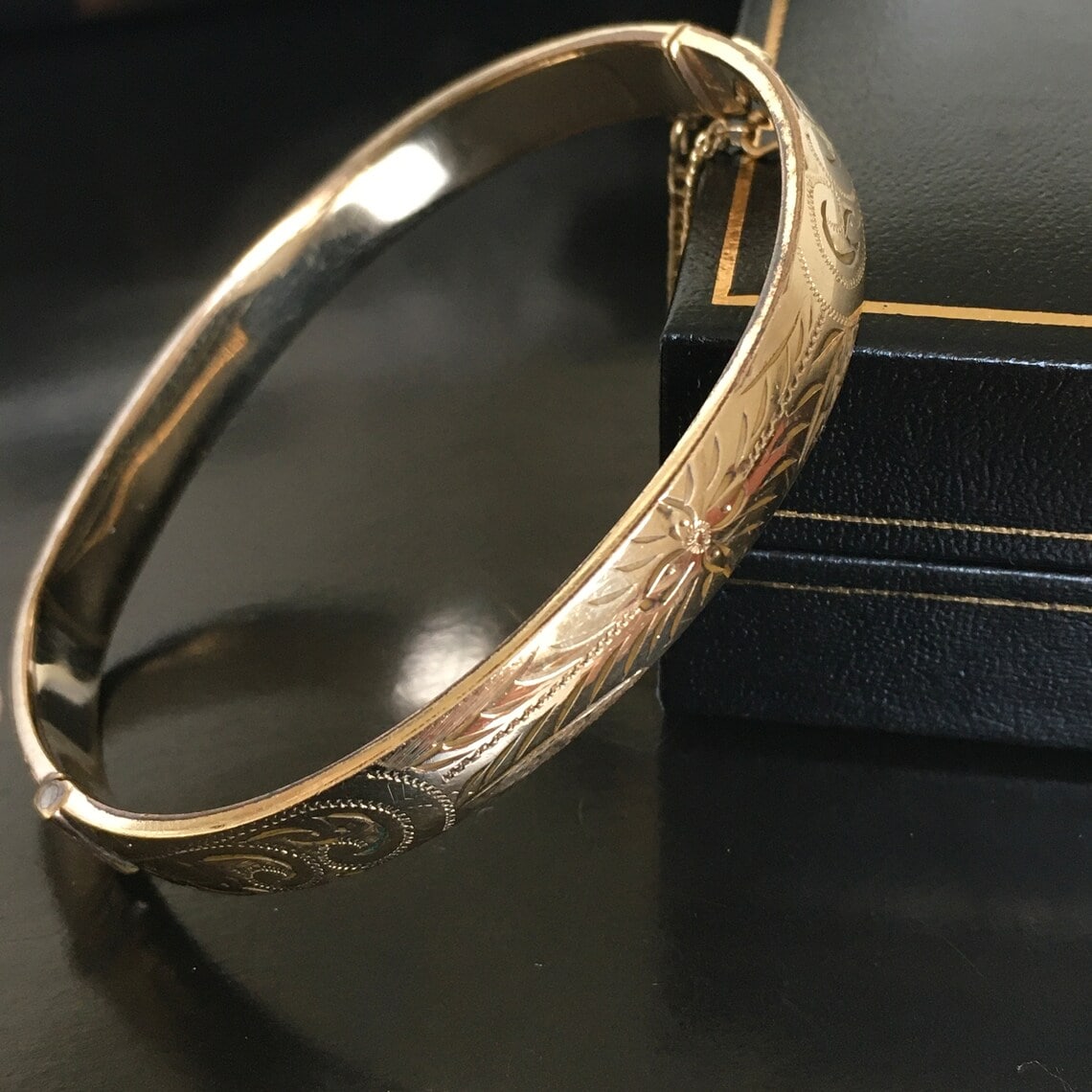 Antique rolled gold bracelet