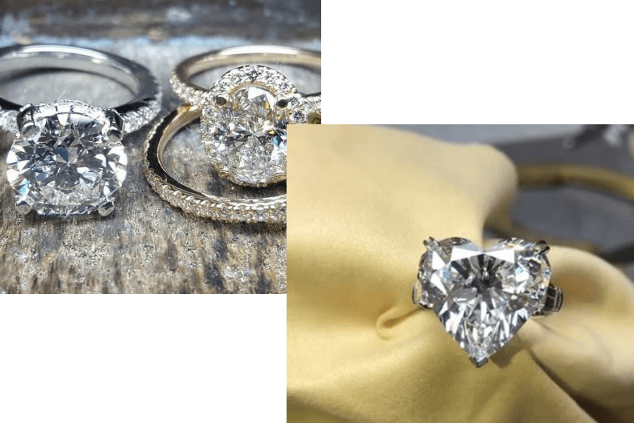 heart shaped diamond ring 