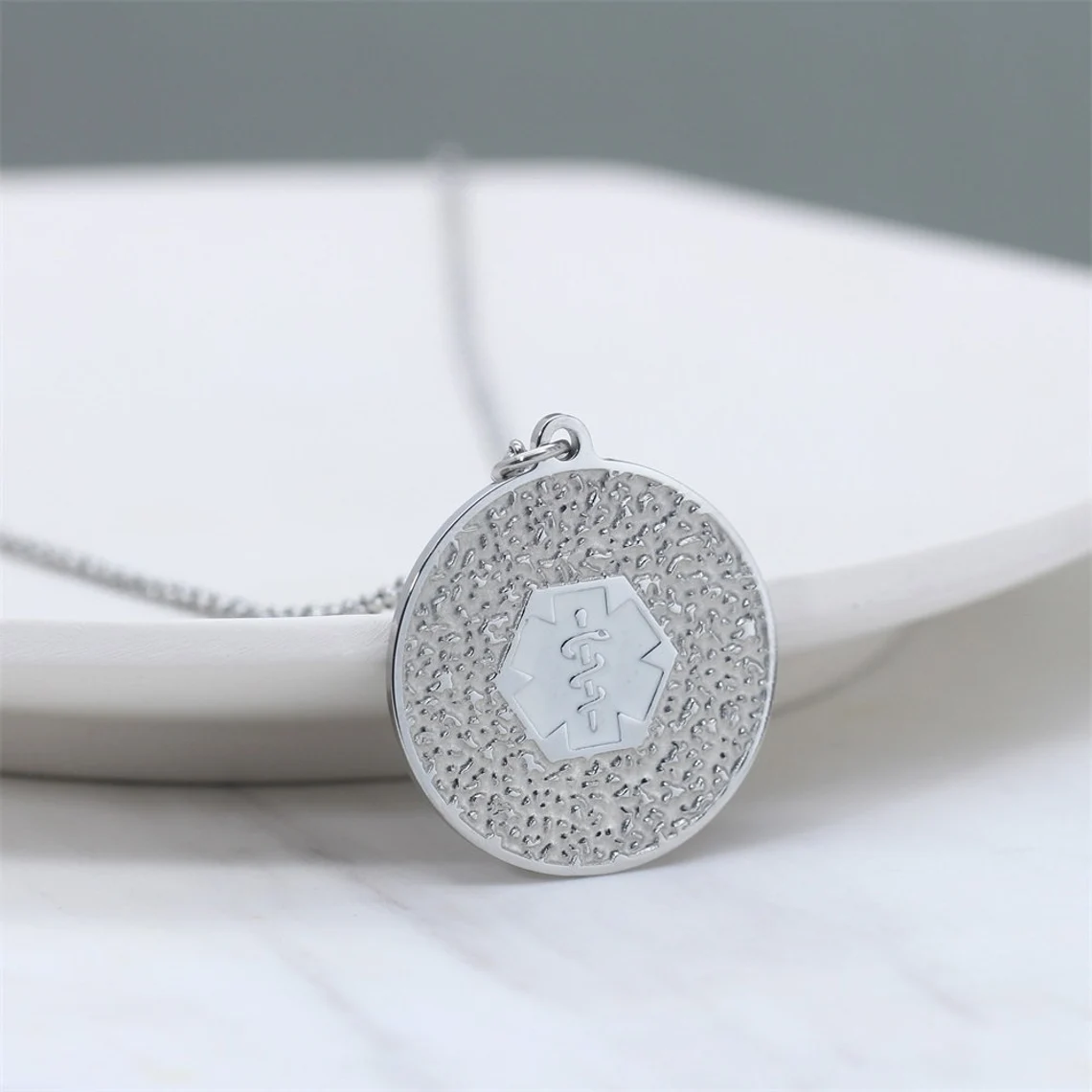 Medical id necklace
