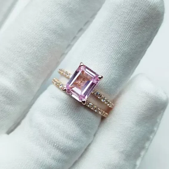pink amethyst ring