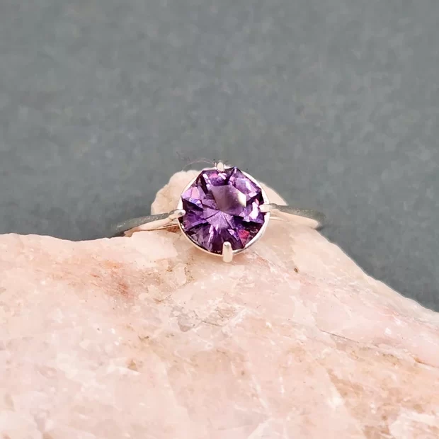 purple scapolite ring
