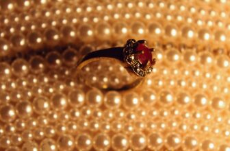 ruby ring on pearls