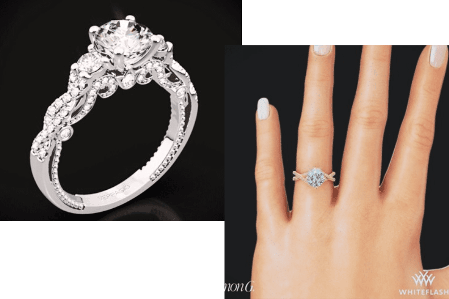 whiteflash engagement rings