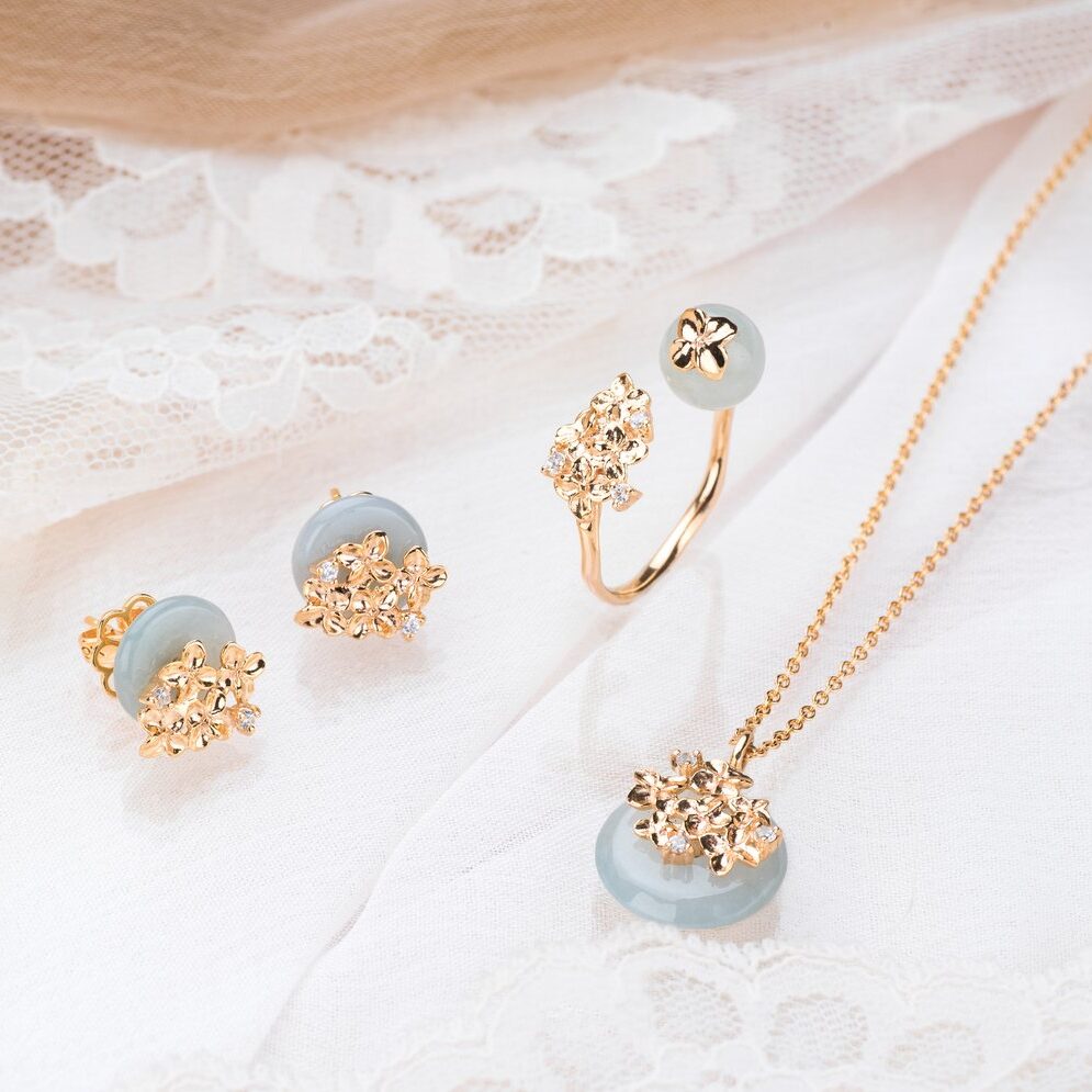 chooyilin earrings rings and necklace set