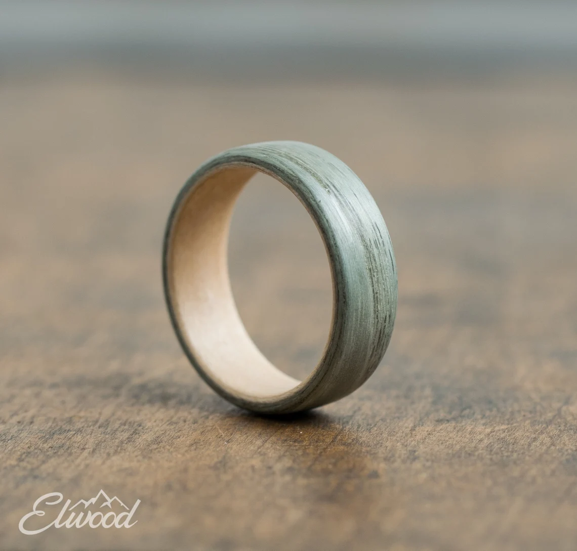 Canadian Maple and Green Ash Wood Ring