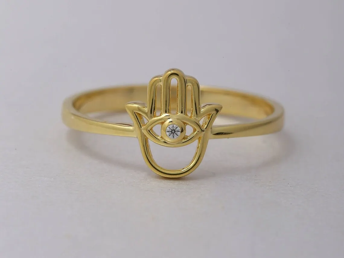 hamsa hand ring