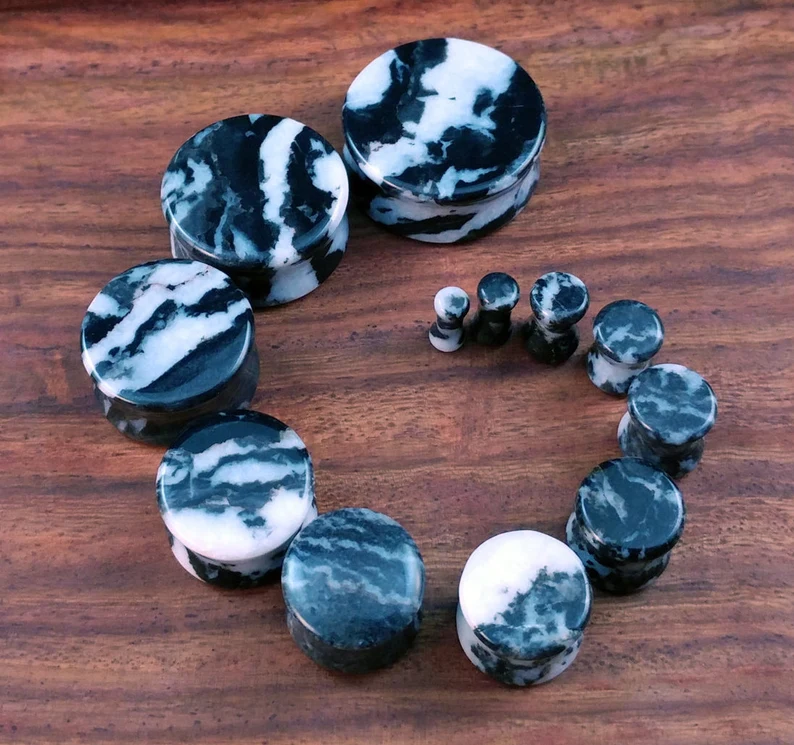 zebra stone plugs